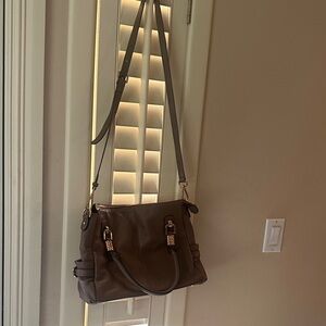 Elegant Brown Leather Handbag